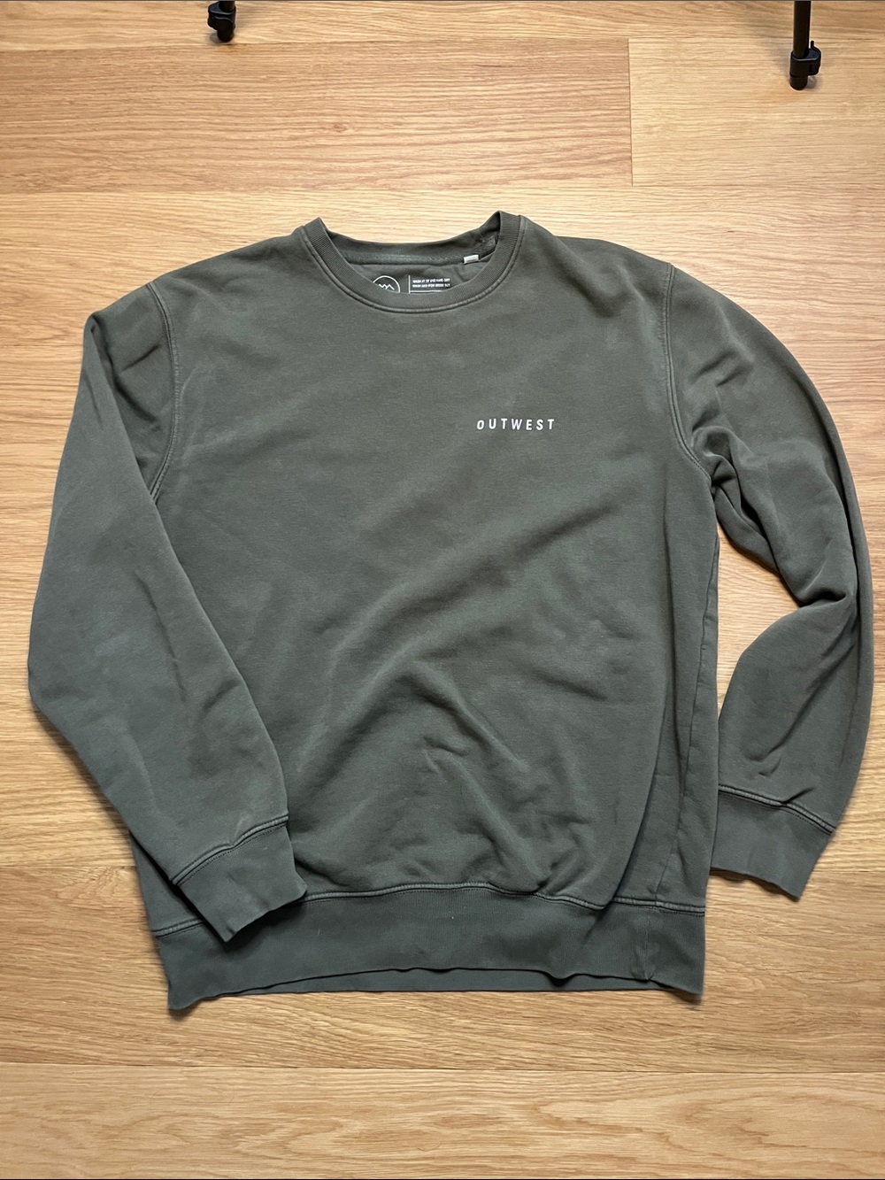 Outwest Unisex Crewneck sweatshirt olive green size S